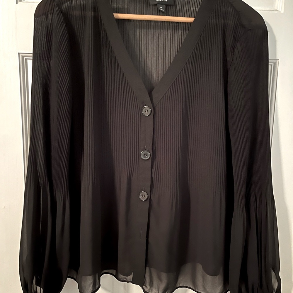 Black Sheer Alfani Dressy Top